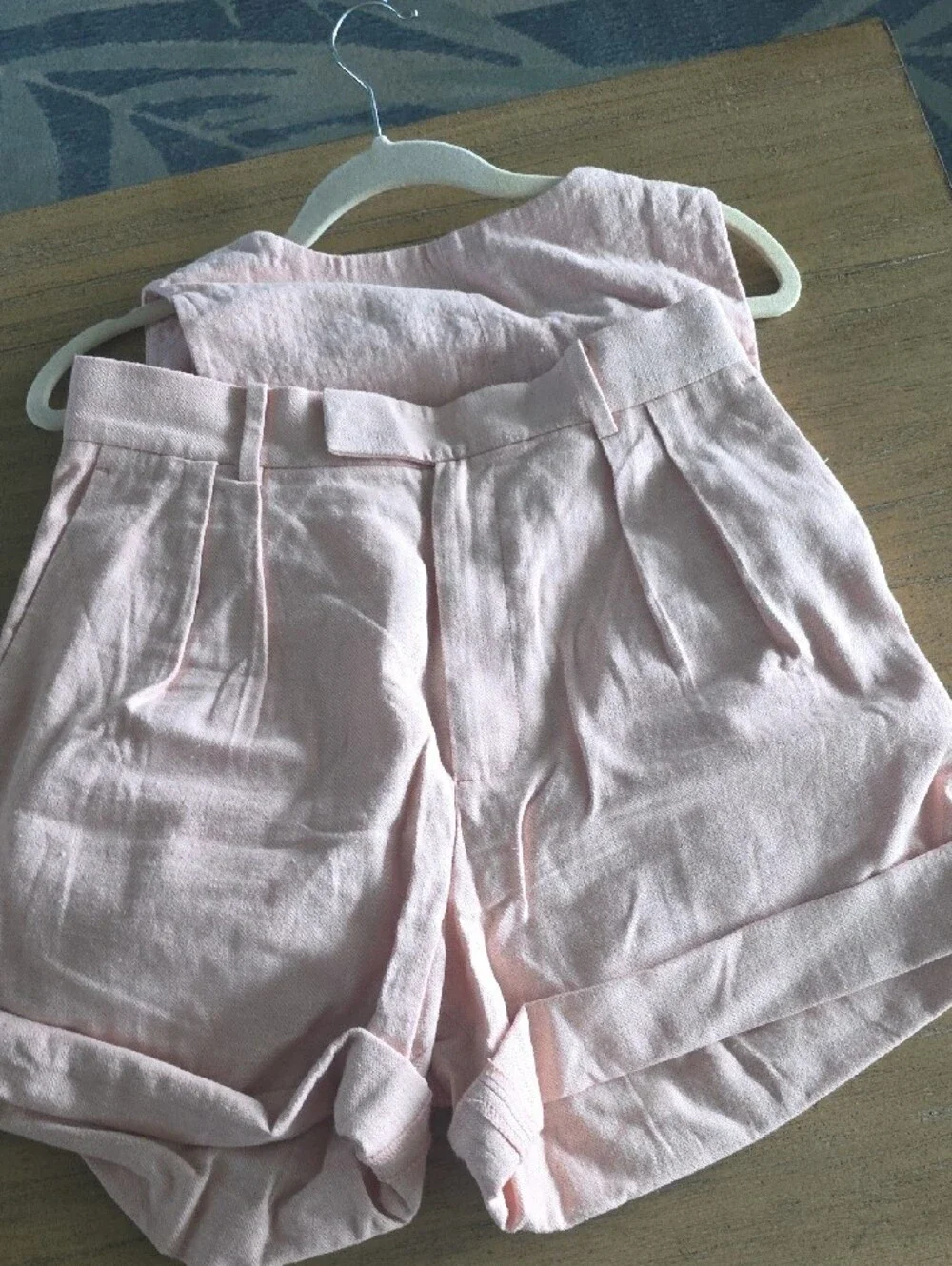Banana Republic Light Pink Linen Romper